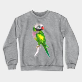 Moustached parakeet Crewneck Sweatshirt